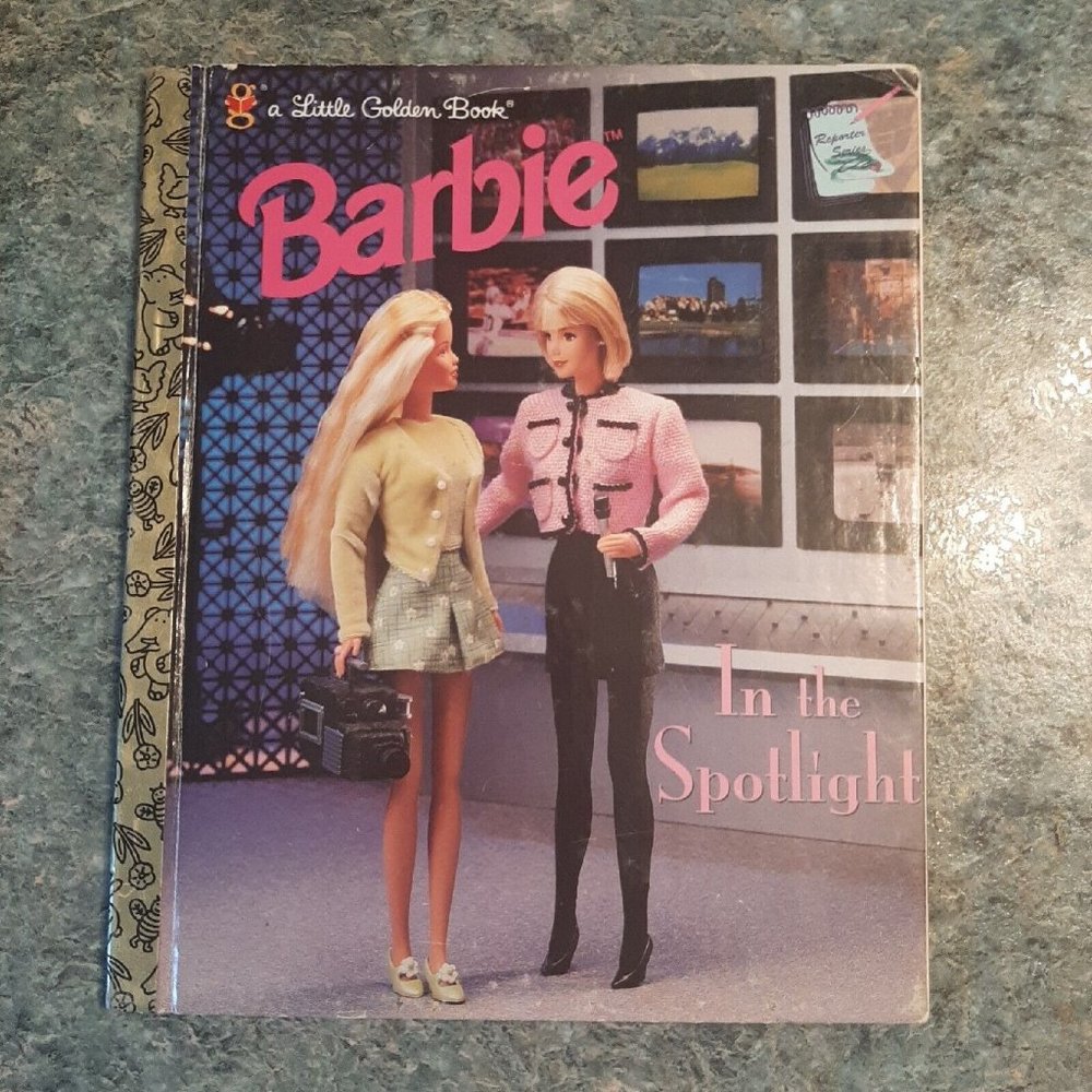 A Little Golden Book Barbie In the Spotlight First Edition 1998